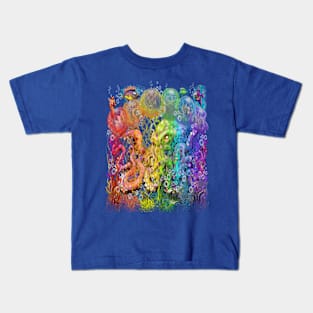 Rainbow Octopus Jellyfish Kids T-Shirt